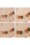 Linen bunting banner 