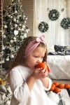  Gauze muslin Bow headband for girl