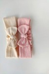  Gauze muslin Bow headband for girl