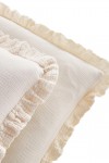 Ruffled Gauze Muslin pillowcase - 100% cotton
