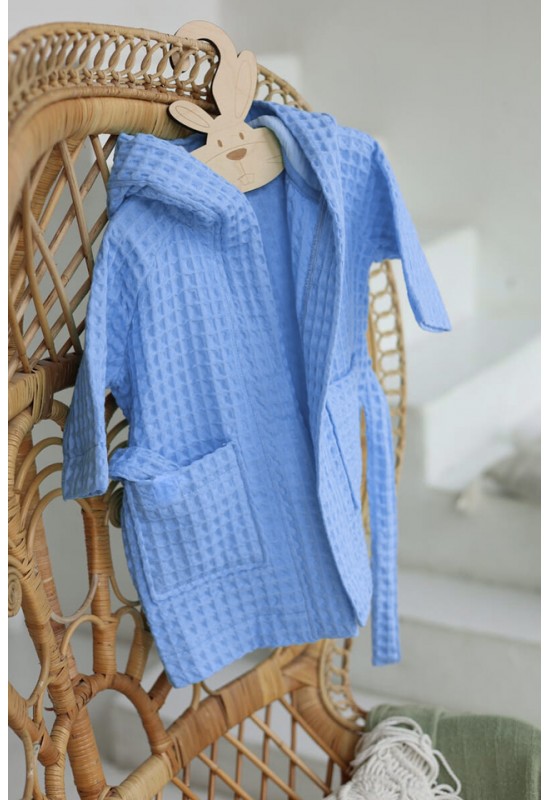 Waffle Weave Robe for Kids