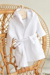 Waffle Weave Robe for Kids