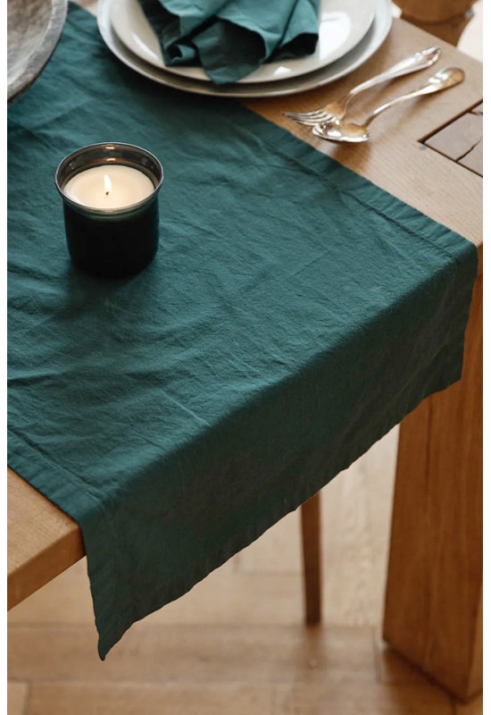 Cotton table runner in 50 Colors - Custom Cover