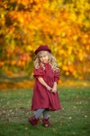 Linen dress for Girl with Long sleeves