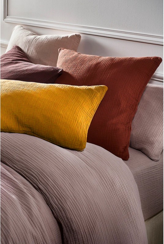 Muslin cotton pillowcase 