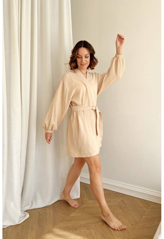 Gauze Muslin Robe | Cotton bathrobe for women