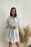 Gauze Muslin Robe | Cotton bathrobe for women