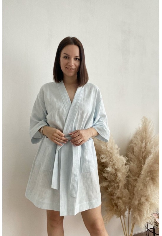 Gauze Muslin Robe | Cotton bathrobe for women