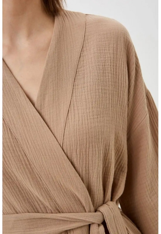 Gauze Muslin Kimono Robe Women | Cotton bathrobe
