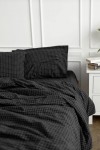 Window Pane Check Cotton Bedding | Small Grid