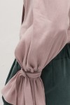 Tie Neck Linen Blouse | Women's Long Sleeves Shirt