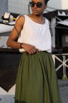 Linen Skirt for Women | Elastic Waist Long Skirt 