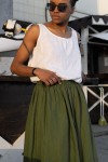 Linen Skirt for Women | Elastic Waist Long Skirt 