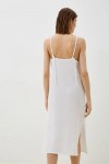 Muslin Dress with Spaghetti Straps and V-Neck 