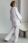 Long Sleeves Muslin Shirt : Crinkle Cotton Blouse