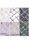 Window Pane Check Cotton Bedding: Large Grid 