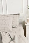 Window Pane Check Cotton Bedding: Large Grid 