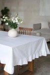 Custom Cotton Tablecloth with Ruffles