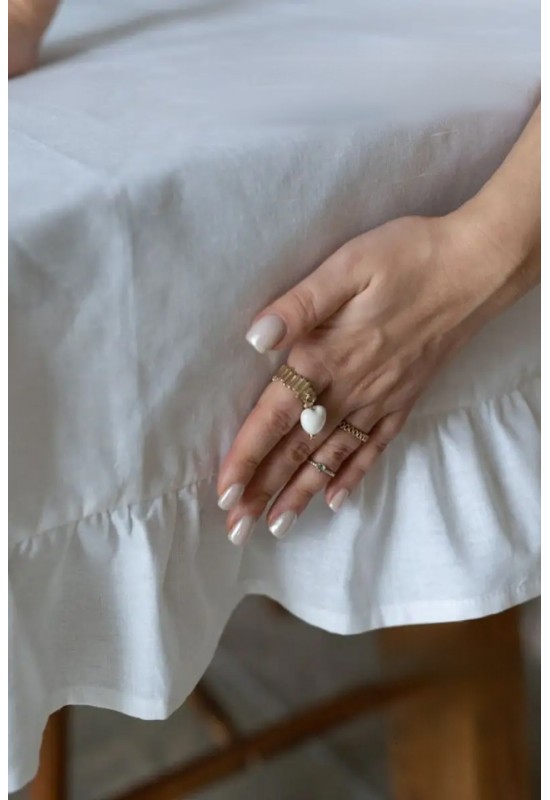 Custom Cotton Tablecloth with Ruffles