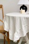 Custom Cotton Tablecloth with Ruffles