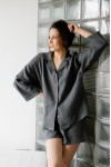 Linen kimono shirt for women 