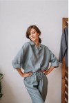 Linen kimono shirt for women 