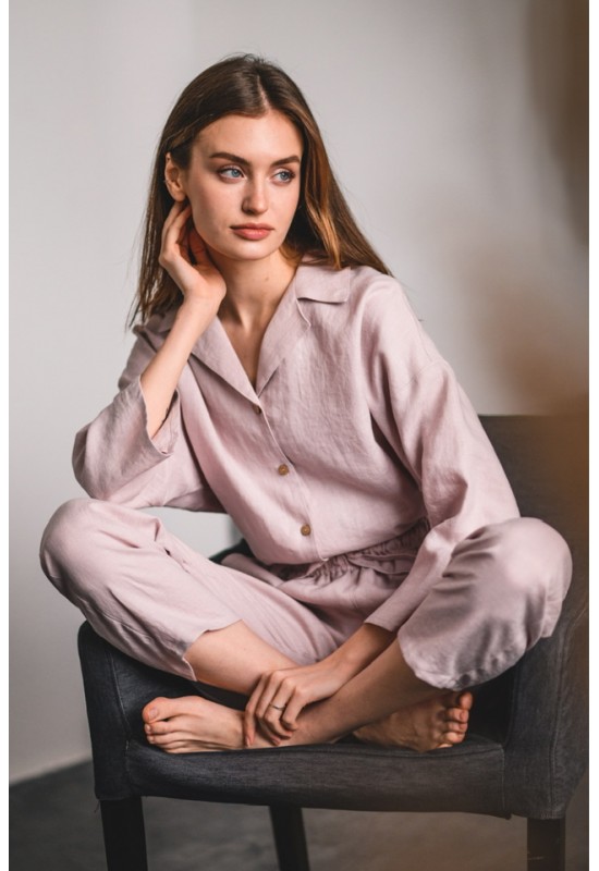 Linen kimono shirt for women 