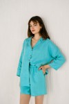Linen kimono shirt for women 