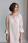  Muslin Open Shoulders Long Sleeve Dress for Women