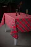 Tartan Cotton Tablecloth - Waterproof & Wipe-Clean