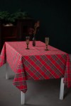 Tartan Cotton Tablecloth - Waterproof & Wipe-Clean