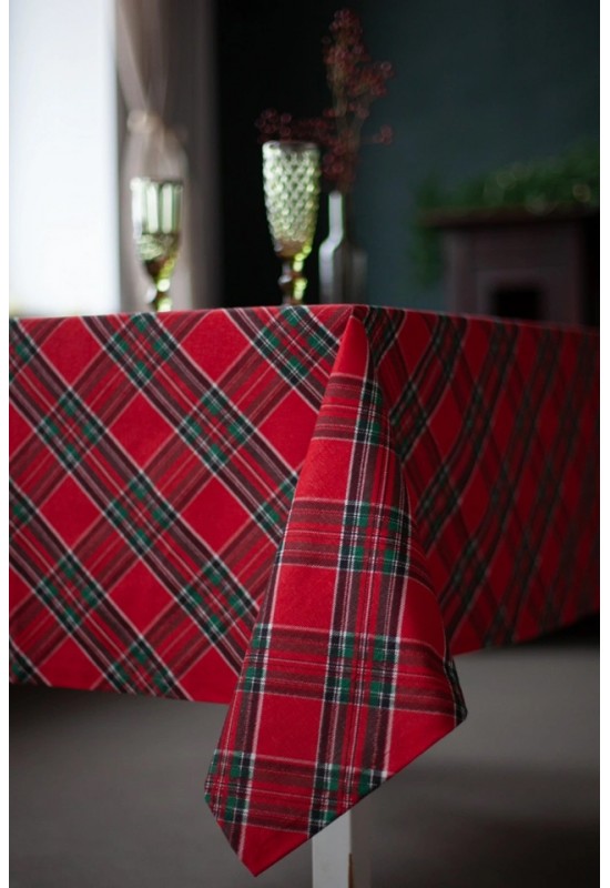 Tartan Cotton Tablecloth