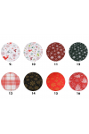 Christmas Cotton Drawstring Sack Bags - 24 Prints 