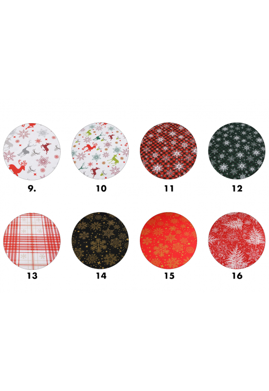 Christmas Cotton Drawstring Sack Bags - 24 Prints 