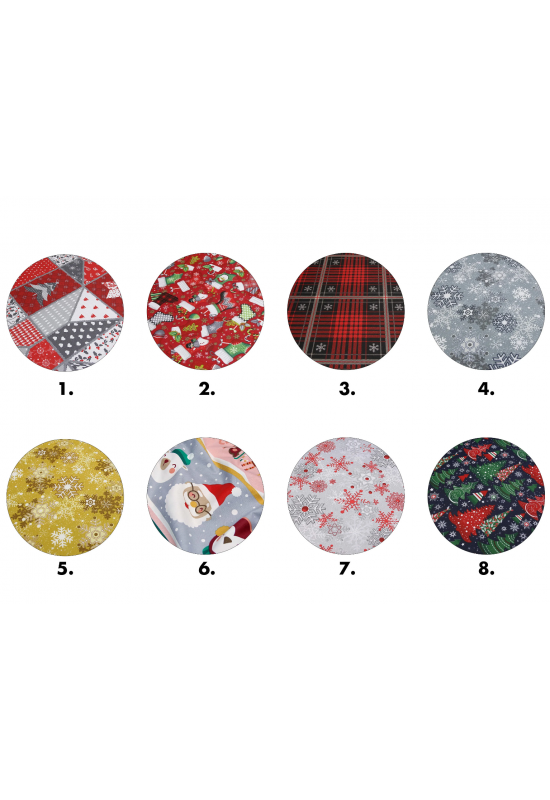 Christmas Cotton Drawstring Sack Bags - 24 Prints 