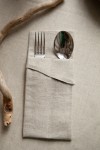  Linen Cutlery Case - Pouch for Cutlery Storage