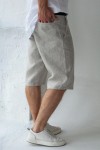 Men's Linen Shorts | Classic Long Cut Shorts