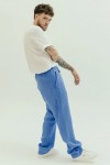 Drawstring Men's Linen Pants with Elastic Waist 