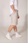 Drawstring Men's Linen Pants with Elastic Waist