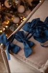  Linen Tree Bows for Christmas - Set of 6