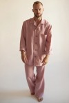 Men's Linen Pajama Set with Shirt and Pants