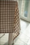 Waterproof Cotton Plaid Tablecloth - Checked Cover