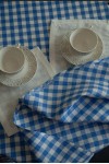 Waterproof Cotton Plaid Tablecloth - Checked Cover