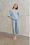 Linen 2-Piece Set: Loose T-Shirt and Pants