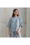 Linen 2-Piece Set: Loose T-Shirt and Pants