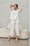 Linen 2-Piece Set: Loose T-Shirt and Pants