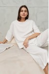 Linen 2-Piece Set: Loose T-Shirt and Pants
