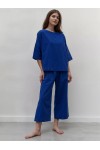 Linen 2-Piece Set: Loose T-Shirt and Pants