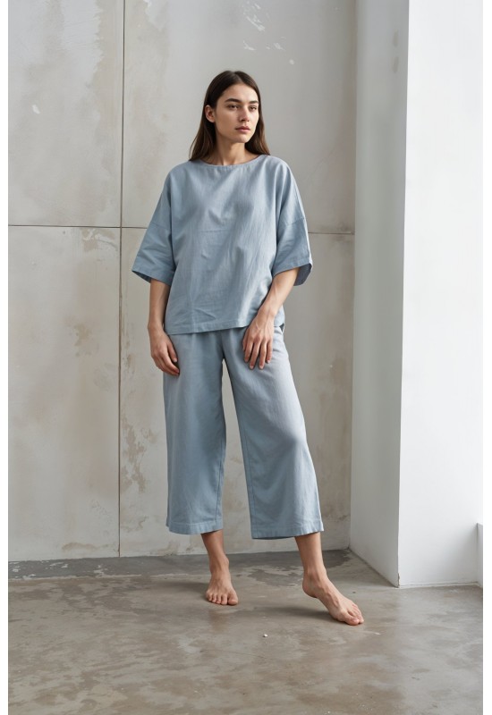 Linen t-shirt HARPER in various colors