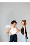 Linen Simple Tank Top - Sleeveless Loose Blouse